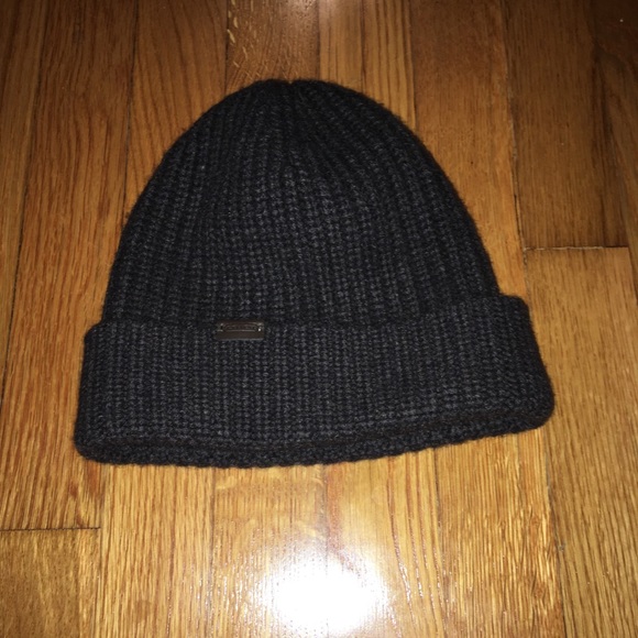 coach cashmere beanie